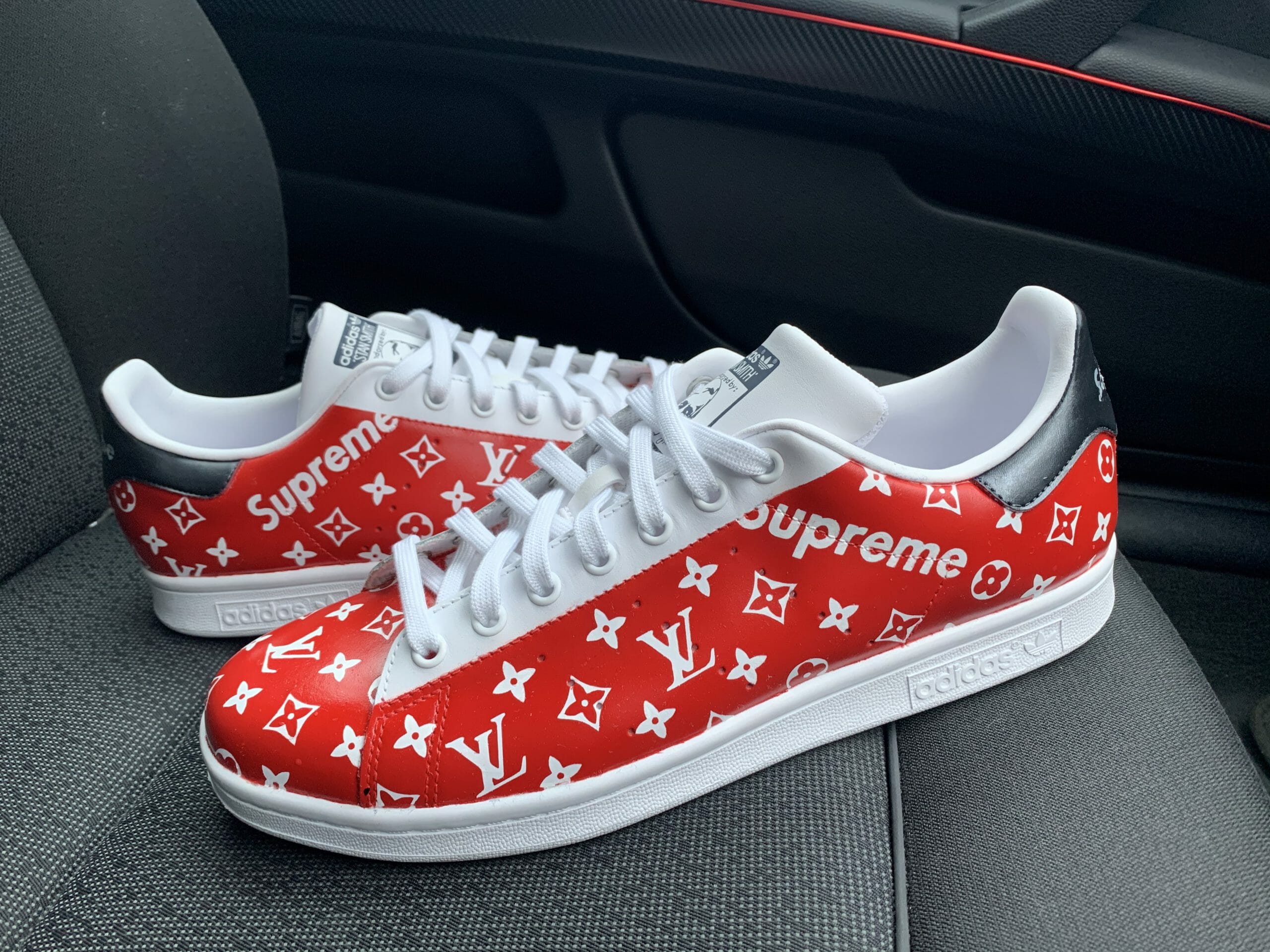 Mresneakers - Adidas stan smith / supreme LV. made for a friend and his  kid, not my design.