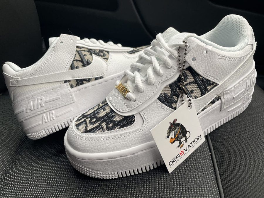 CUSTOM DIOR AIR FORCE 1 SHADOW - Derivation Customs - Custom sneakers ...